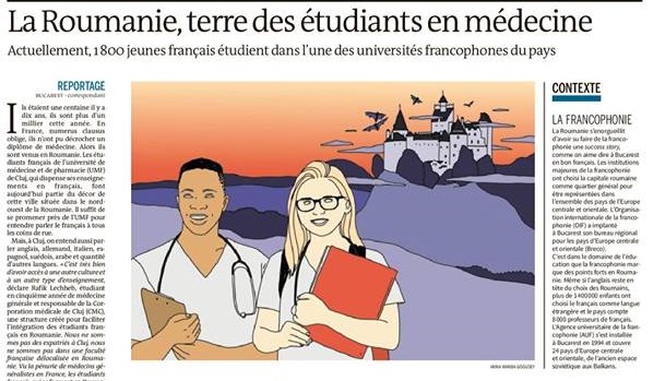 Le Monde a realizat un reportaj despre francezii care studiază medicina la Cluj: “Suntem un beneficiu pentru Franţa, care nu plăteşte nimic pentru formarea noastră”