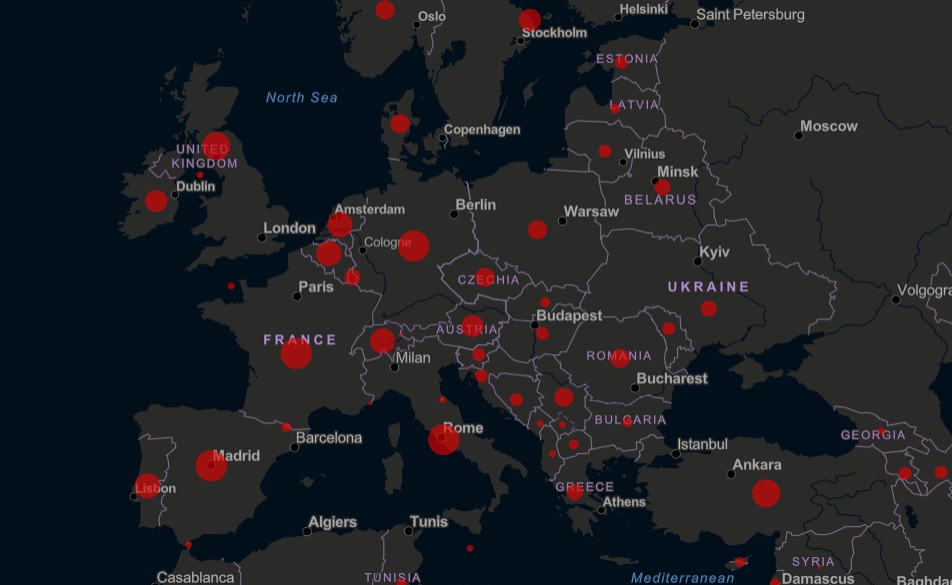 Europa a depăşit 1 milion de cazuri confirmate de infecţie cu coronavirus, iar 85.000 de persoane au murit din cauza Covid-19