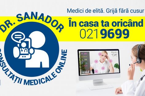 Sanador lansează serviciul Dr. Sanador - Consultaţii Medicale Online