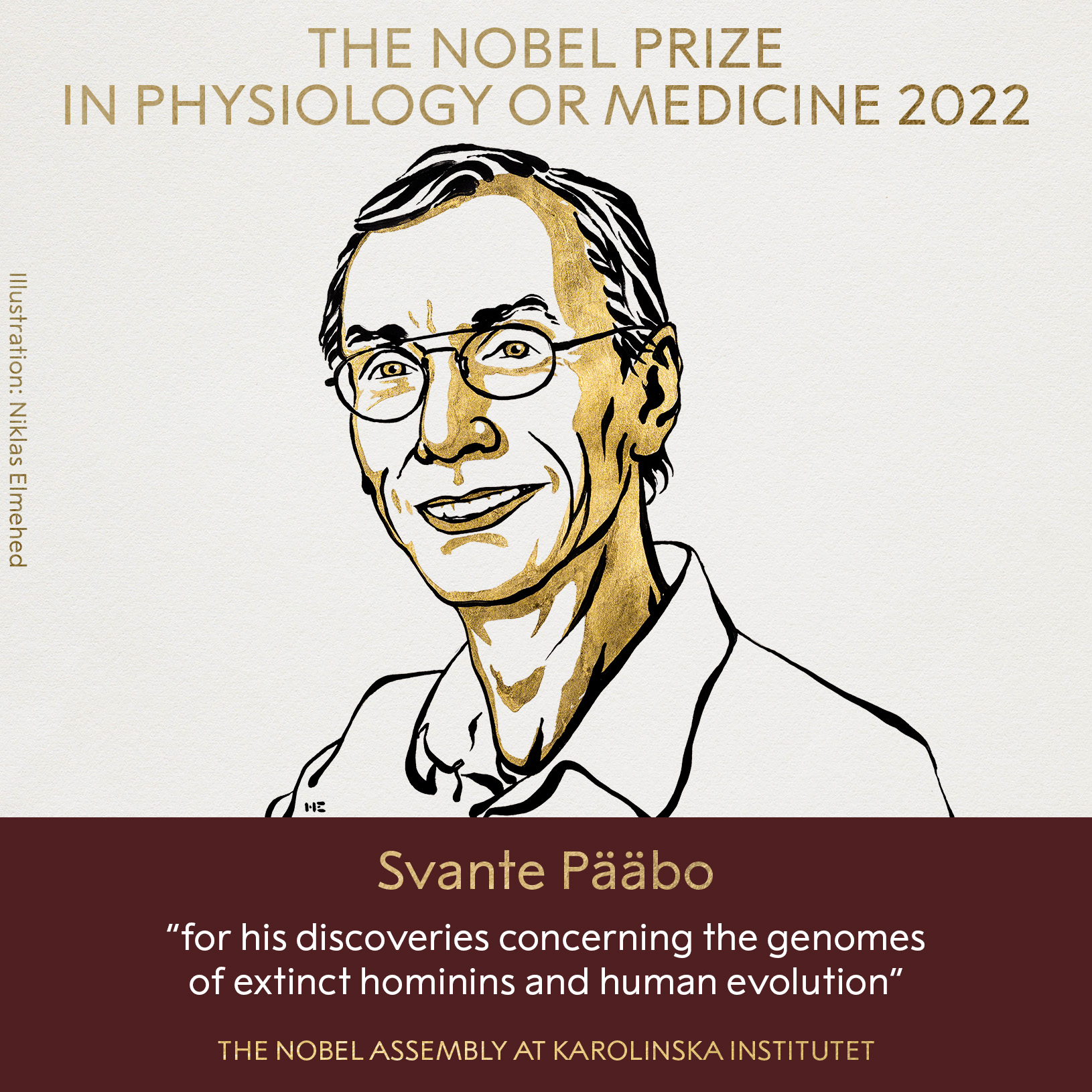 Premiul Nobel pentru medicină pe anul 2022 a fost acordat omului de ştiinţă suedez Svante Pääbo